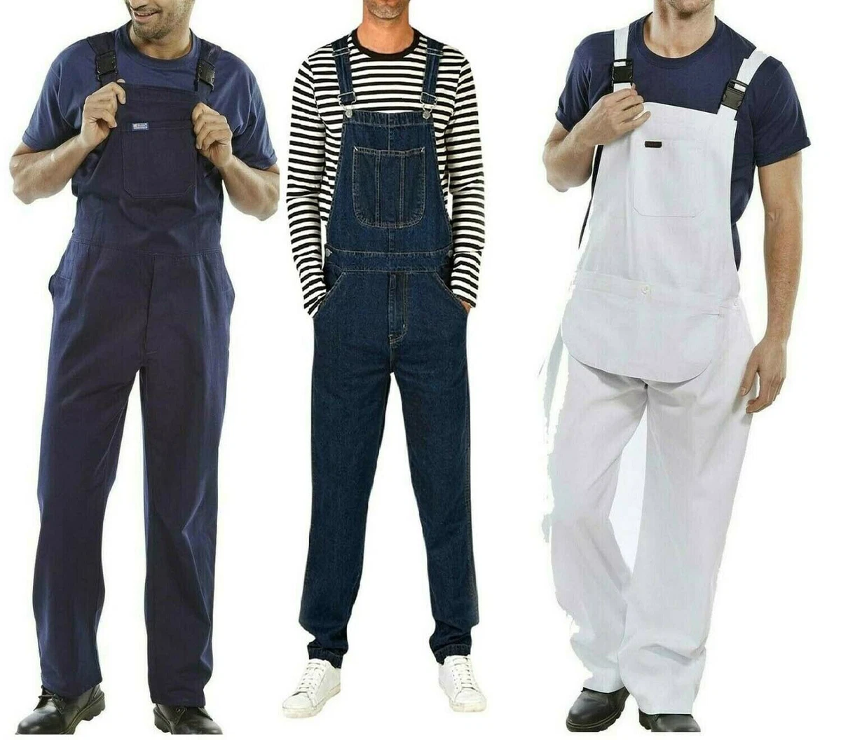 Cotton drill bib and brace best sale overalls