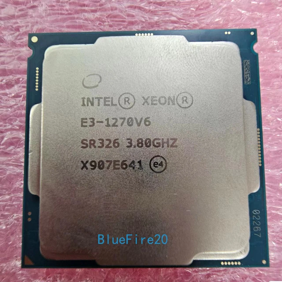 Intel Xeon E3-1270 v6 3.80GHz 4 Cores SR326 LGA1151 CPU Processor E3-1270v6 - Image 3 of 4
