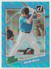 2023 Donruss Carolina Blue #52 Jacob Berry RC Baseball Card Florida Marlins
