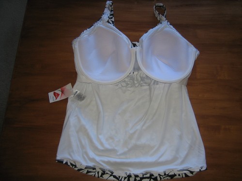 womens lands end tankini swimsuit top size 22W DD NWT - Picture 4 of 5