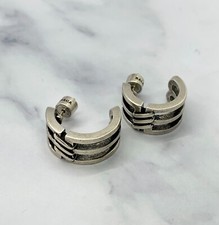 Auth BALENCIAGA Hoop Earrings - Pre owned / K...