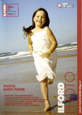 ILFORD Fotopapier 20 Blatt Inkjet A4 SATIN 200g PHOTOPAPIER für foto