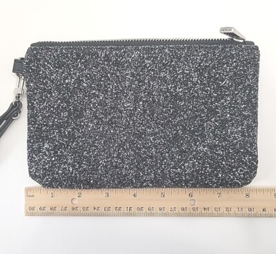 Express glitter wristlet black bag. | eBay
