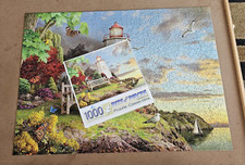Bits and Pieces Serene Lighthouse Scene Enjoy the View 1000 Piece Jigsaw Puzzle