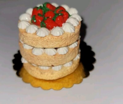 Dollhouse Strawberry Shortcake Dolls Dessert Layer Whipped Cream