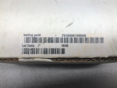 NEW IN BOX HARTING HEAVY DUTY CONNECTOR / RECEPTICAL 7310335100000