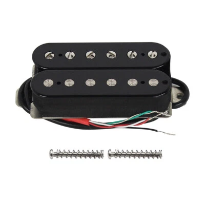 FLEOR 1Pcs Schwarz Humbucker Gitarre Hals Pickup 50mm Keramik Magnet 7-8K
