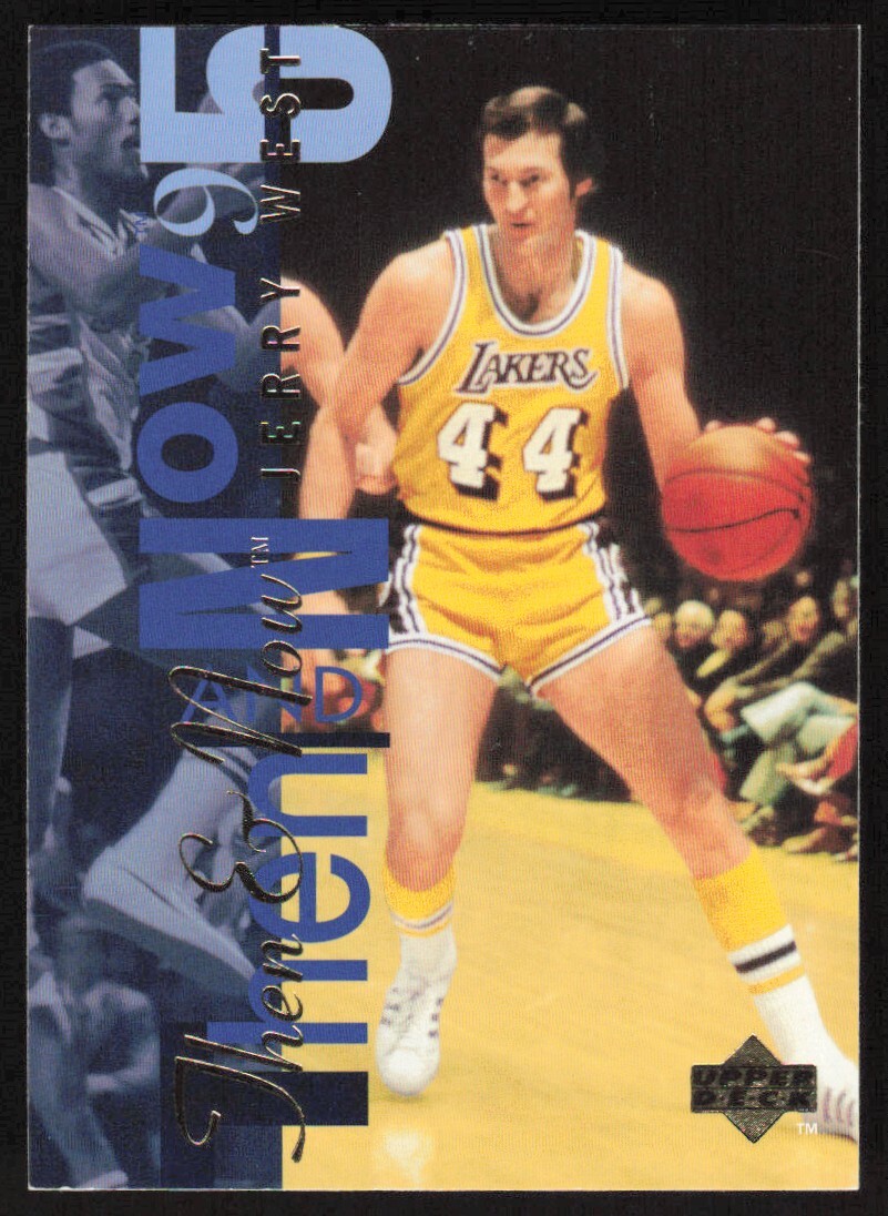 1995-96 Upper Deck Then and Now Jerry West #353 Los Angeles Lakers