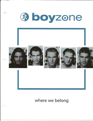 Ronan Keating BOYZONE Rare 1998 FOLD OPEN PROMO TRADE AD Poster 4 Where CD MINT