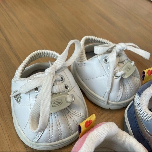 Build-A-Bear Sketchers Schuhe Sneaker rosa blau weiß Accessoire - Bild 3 von 9
