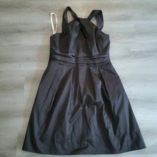 David's Bridal Black Sleeveless Bridesmaid Dress Women Size 14 See Measurements