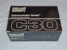 Maxell Professional Industrial Communicator Series C30 Cassette Tapes Lot of 10