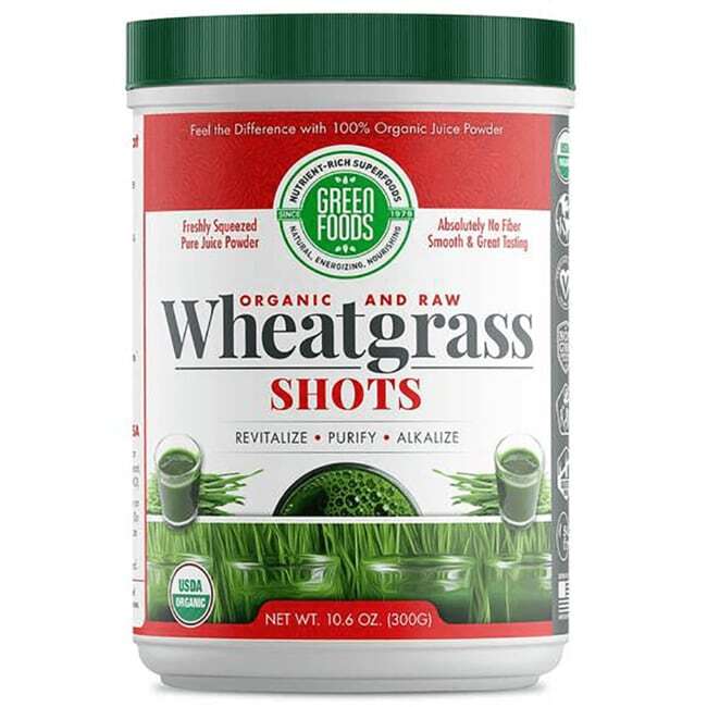 Green Foods Органические и сырые шоты ростков пшеницы, 10,6 унций порошка