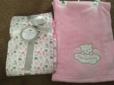 CRIBMATES Petite L'Amour Receiving Blankets Baby Girl