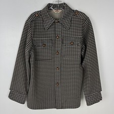 Levi's Panatela Tops Jacket Mens Medium Sportswear VTG 1970s Buttons Houndstooth