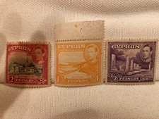 3 x stamps British colonies territories Cyprus unused