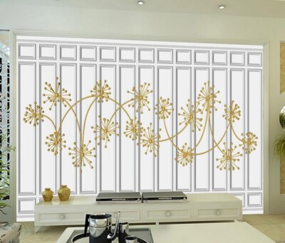 3D Art Flower Branch ZHUA42140 Wallpaper Wall Murals Removable Self-adhesive Ann