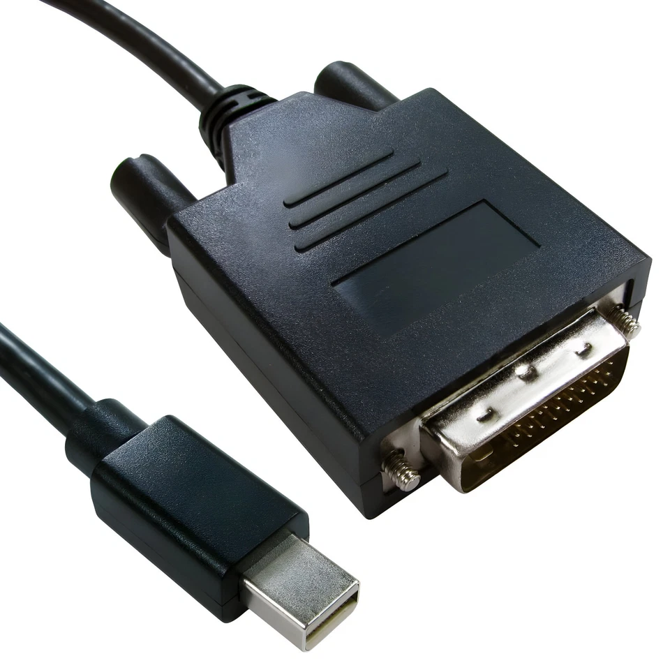 Mini DisplayPort Male to DVI D Male Cable 1m 2m 3m - Image 3 of 3