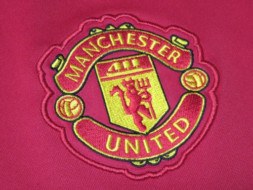 Mens adidas Manchester United Red Long Sleeve Chevy Shirt Size S Polyester - Picture 6 of 10