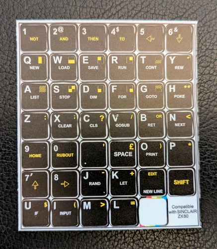 NEW --- Keycap Sticker for ZX80 --- NEW