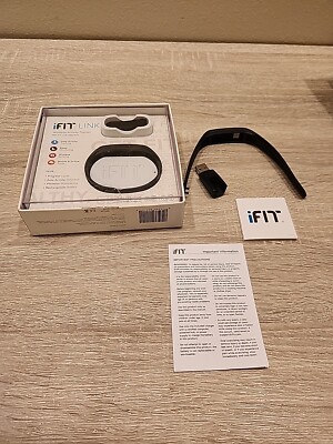 iFIT Link Wireless Activity Fitness Tracker Black for iPhone and Android