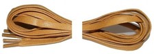 Khaki color flat waxed Laces 48" long x 1/4" for 5 eyelets boots  shoes 120cm
