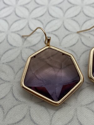 Kendra Scott Vanessa Drop Earrings In Rose Gold Peach Ombré Used