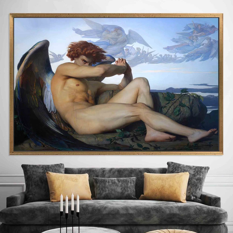 Fallen Angel, Alexandre Cabanel, Classic Fine Art, Original Print, Large Art - Image 4 of 4