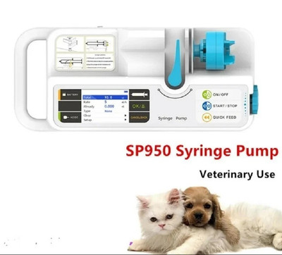 SP950 Portable Syringe Pump for Human Real-time alarm Rechargable Batte