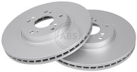 2X A.B.S. Bremsscheibe Beschichtet 17972 FüR CU CW Accord Honda 8 Tourer CU1 CW1