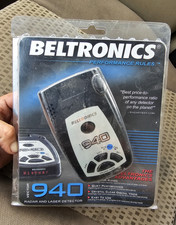 Beltronics Vector 940 Radar Laser Detector Audio/Visual Alerts Mute Mode
