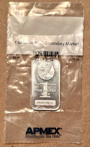 Highland Mint Walking Liberty .999 Fine 1 oz. Silver Bar