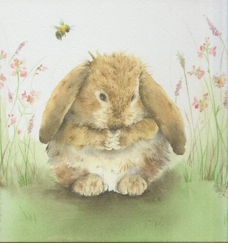 Love country card Honey bunny