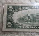 1934 A $10 NORTH AFRICA  WW II  YELLOW SEAL Nice Old Note  — photo 5