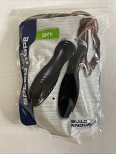 Fitness Gear 9ft 1lb Leather Speed Jump Rope For Cardio Endurance New NOS