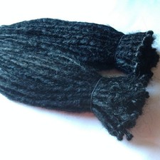 80 SE Single Ended Black Dreads Dreadlocks Hair Extensions