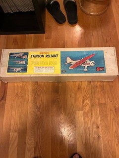 Sterling Stinson Reliant RC Balsa Model Airplane Kit VINTAGE Radio Control Plane