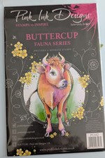 Pink Ink Designs.clear stamps. Cow Buttercup from the Fauna series 