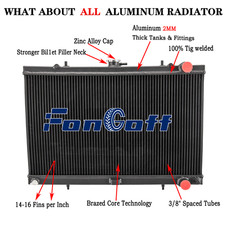 3-Row Aluminium Radiator Fit Nissan Skyline R32 GTST RB20DET/R32 GTR RB26DETT.