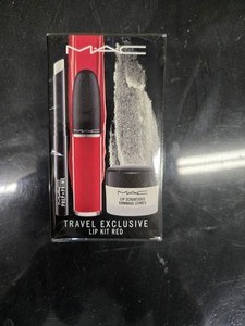 MAC travel exclusive Lip Kit Red 3 Piece Set Brand New In Factory Sealed Box