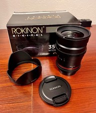 Rokinon Cine 35mm T1.5 Aspherical Cine Lens For Canon EF