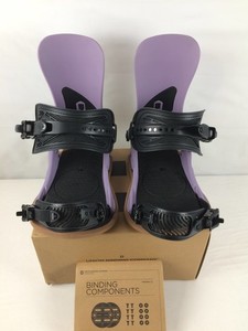 Excellent Union Strata Men's Snowboard Bindings, Grey Violet, Medium MY26