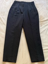 Zara Black High-Waisted Straight Leg Trousers
