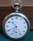 Antique Elgin Pocket Watch Model 3 1920 Serial Number   Nickel Plate