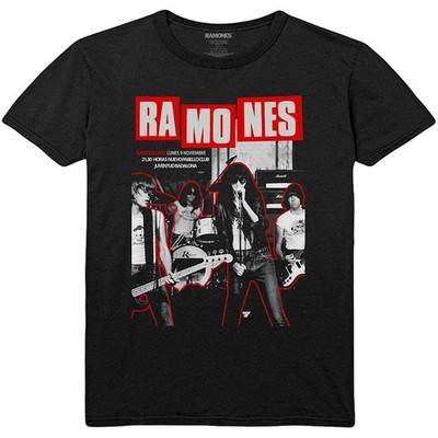Ramones Barcelona T-Shirt Black New