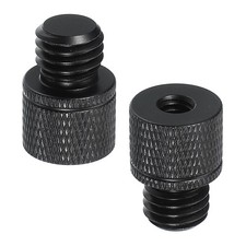 2 Pcs 1/4" Female to M12 Male Tripod Nut Camera Mount Screw1, 23 mm