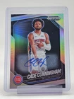 CADE CUNNINGHAM 2024-25 PANINI PRIZM BLACK SILVER AUTO #8 PISTONS Q5300