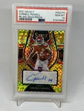 2021 ROOKIE RC AUTO SIGNATURES /10 CORNELL POWELL RK.SIG-GOLD PRIZM PSA 10 POP 1