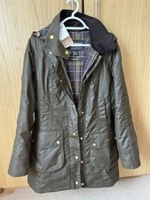 New Barbour Women's Bower Wax Jacket Size 12