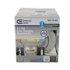 Commercial Electric Downlight 3 in. 2700K - 5000K Brushed Nickel Gimbal Kit